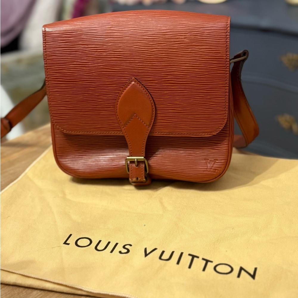 Louis Vuitton Brown Leather Crossbody Bag